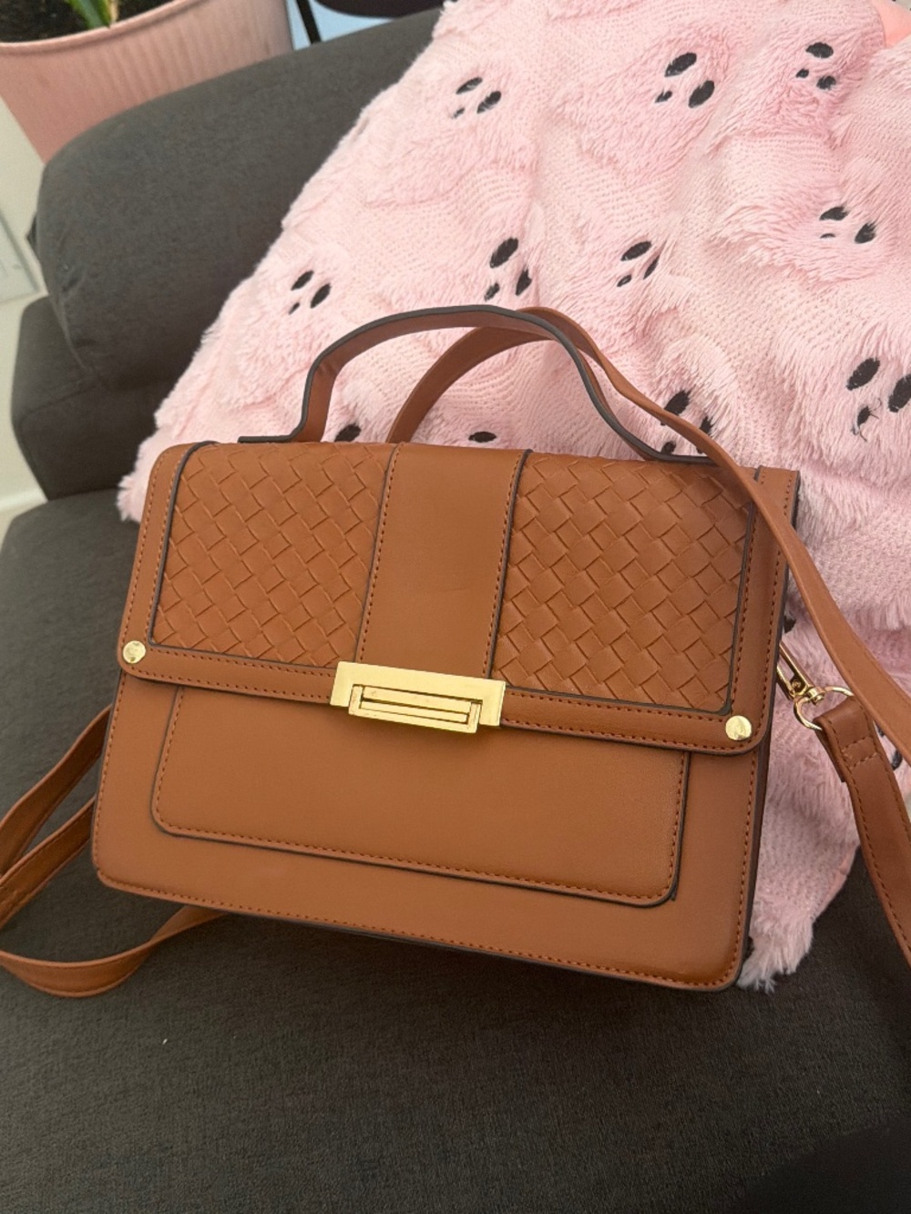Brown crossbody bag